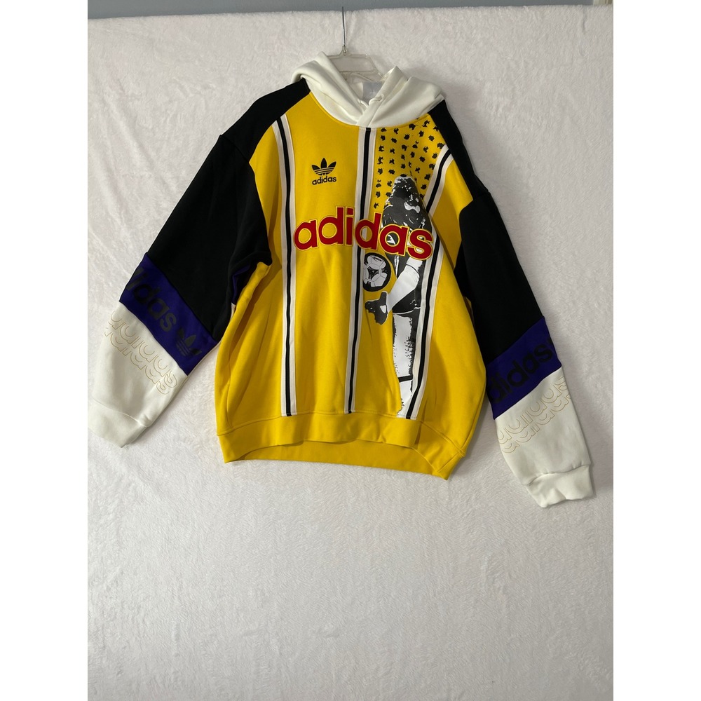 Men's Adidas Originals Archive Football Graphic Fleece Sweatshirt Hoodie New